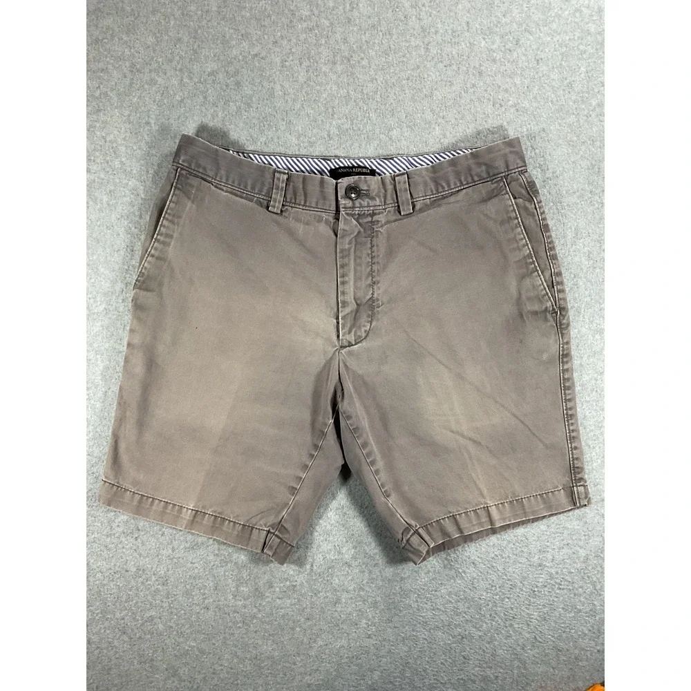 Banana Republic Aiden Slim Fit Chino Shorts Mens 31 Cotton 8.5 Inseam 1608